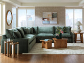 Prime Furniture - Ashley Furniture - Carriage View Sectional - LAF 3-Piece Sectional / Jade - 78001S1